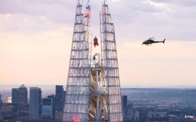 SUPERMAN SOARS ABOVE LONDON IN FIRST-EVER SKYLINE SCULPTURE AT THE SHARD